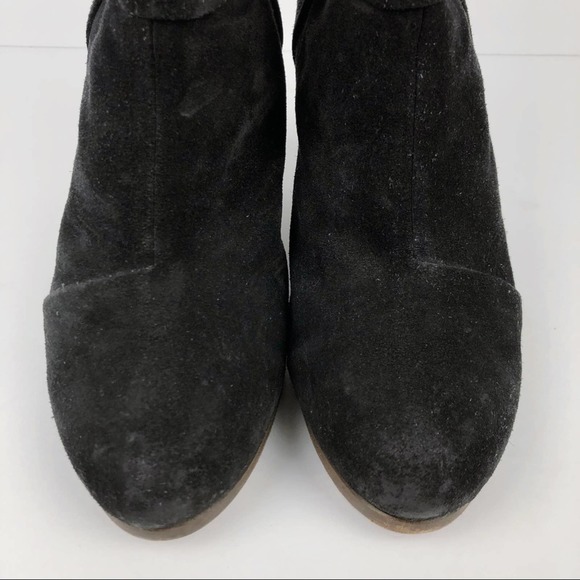 RAG & BONE Shoes Womens 38.5 Black Ashby Suede Leather Ankle bootie Boot 8.5 - Picture 4 of 10